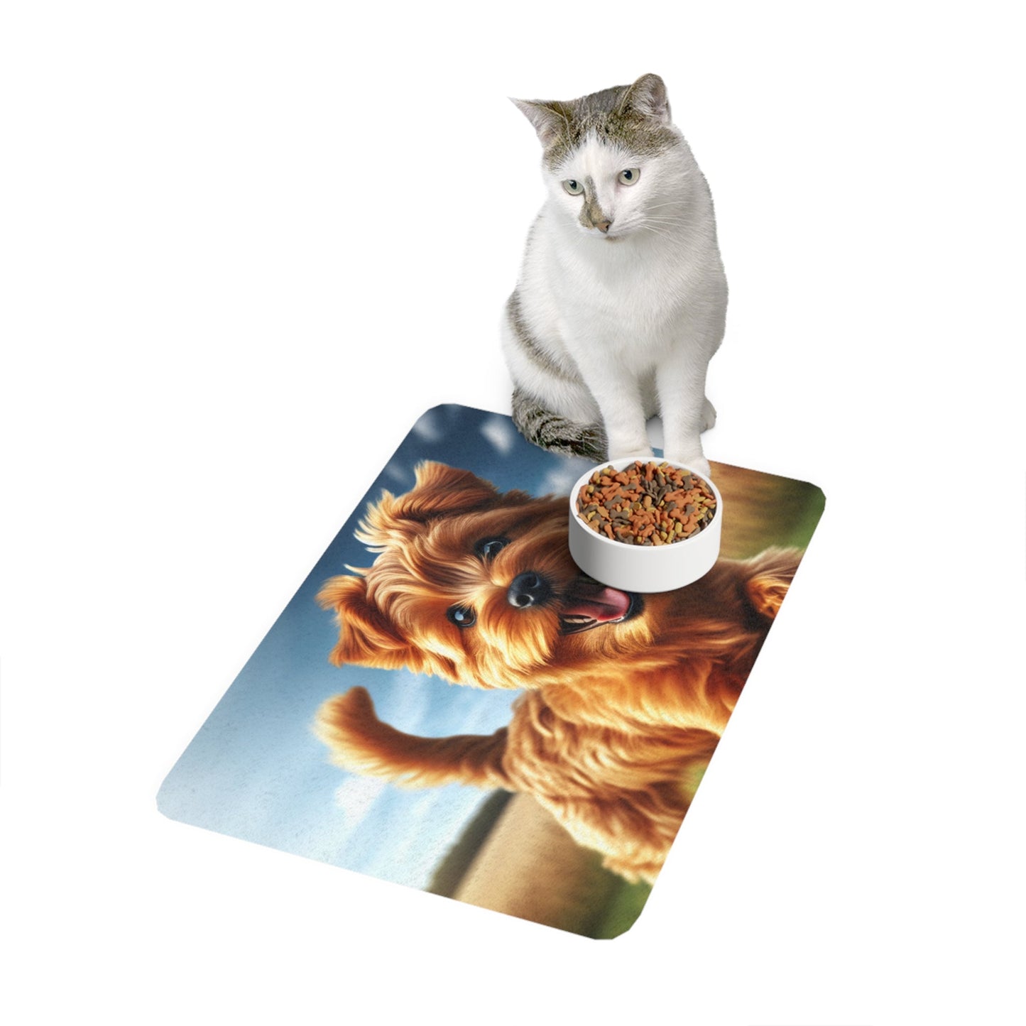 Tapis antidérapant pour animaux de compagnie – Tapis d'alimentation étanche pour chiens
