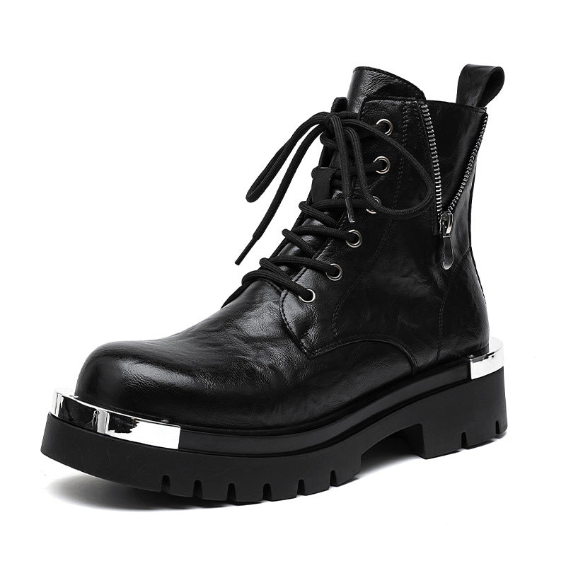 British-style Vintage Fashion Mens Side-zip Boots