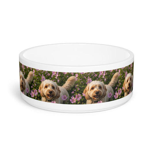 Ceramic Pet Bowl – 16 oz Dog Feeding Bowl