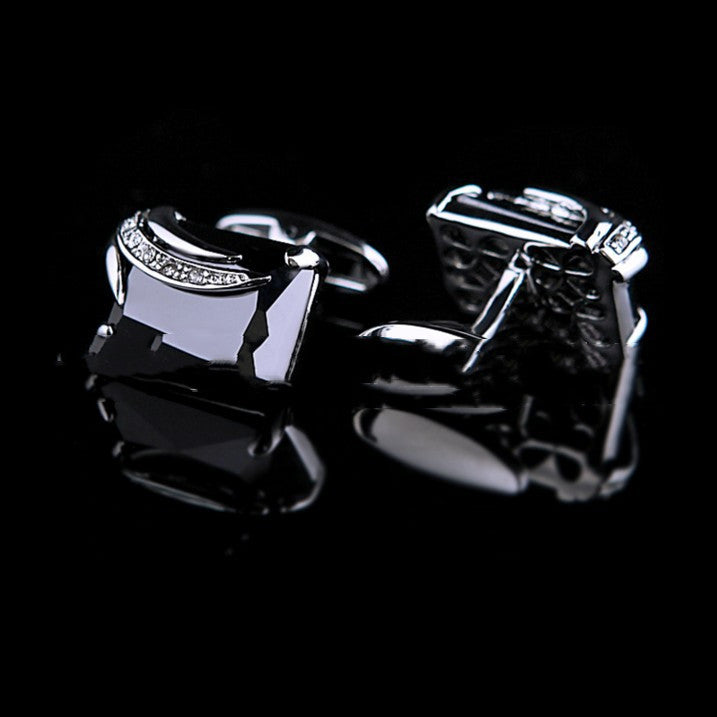 Angel Zircon Glass Crystal Cufflinks Cufflink