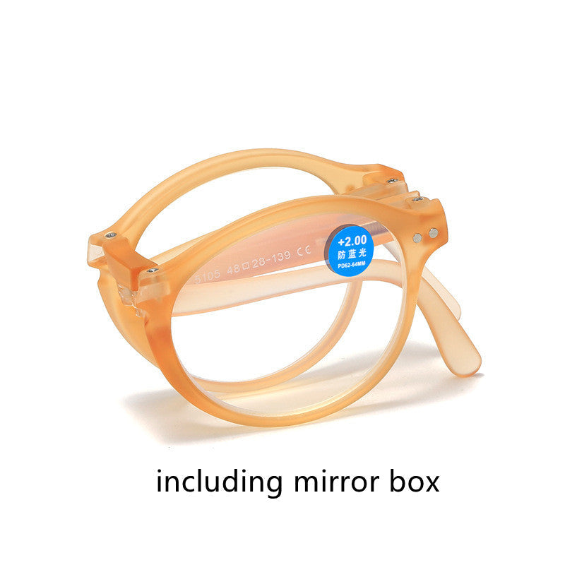 New Fashion Men's Folding Reading Glasses Anti-Blue Light