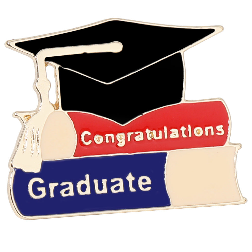 New Graduation Season Bachelors Cap Series Brooch Set