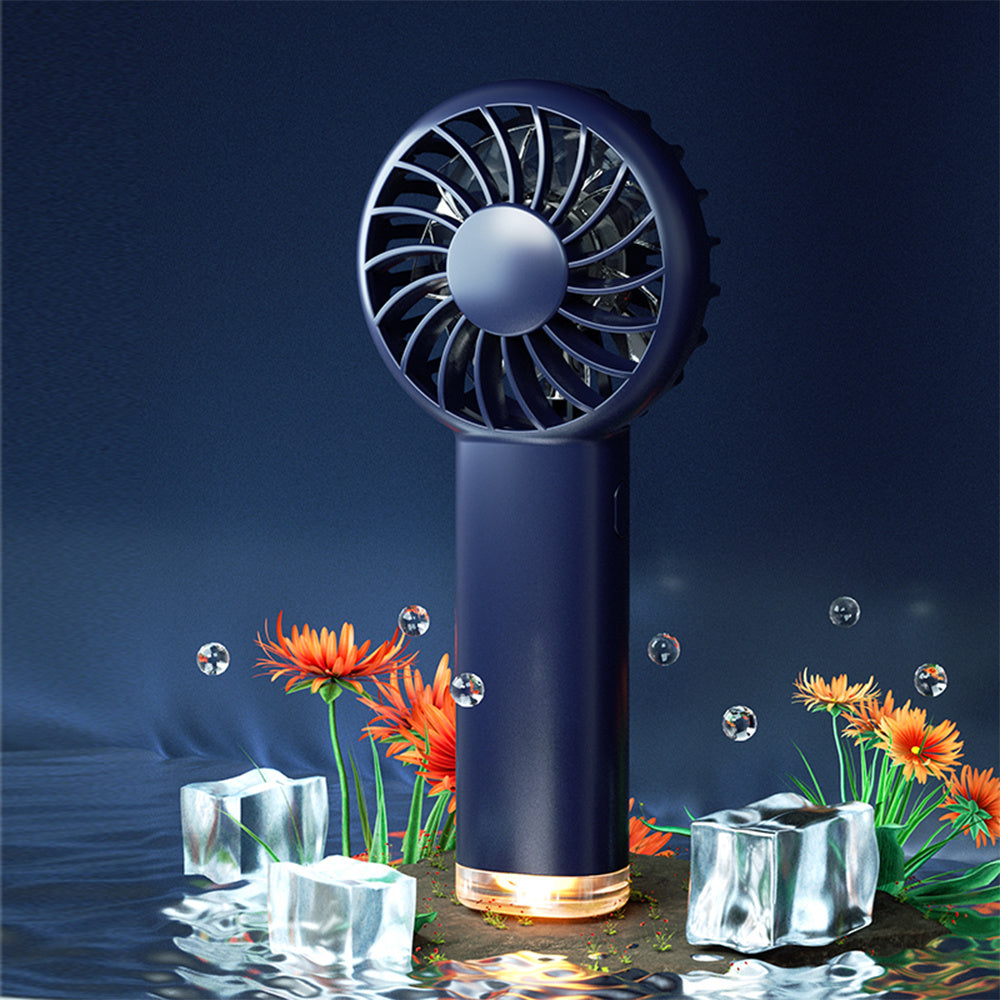 Mini Handheld Fan Portable Charging Lamp
