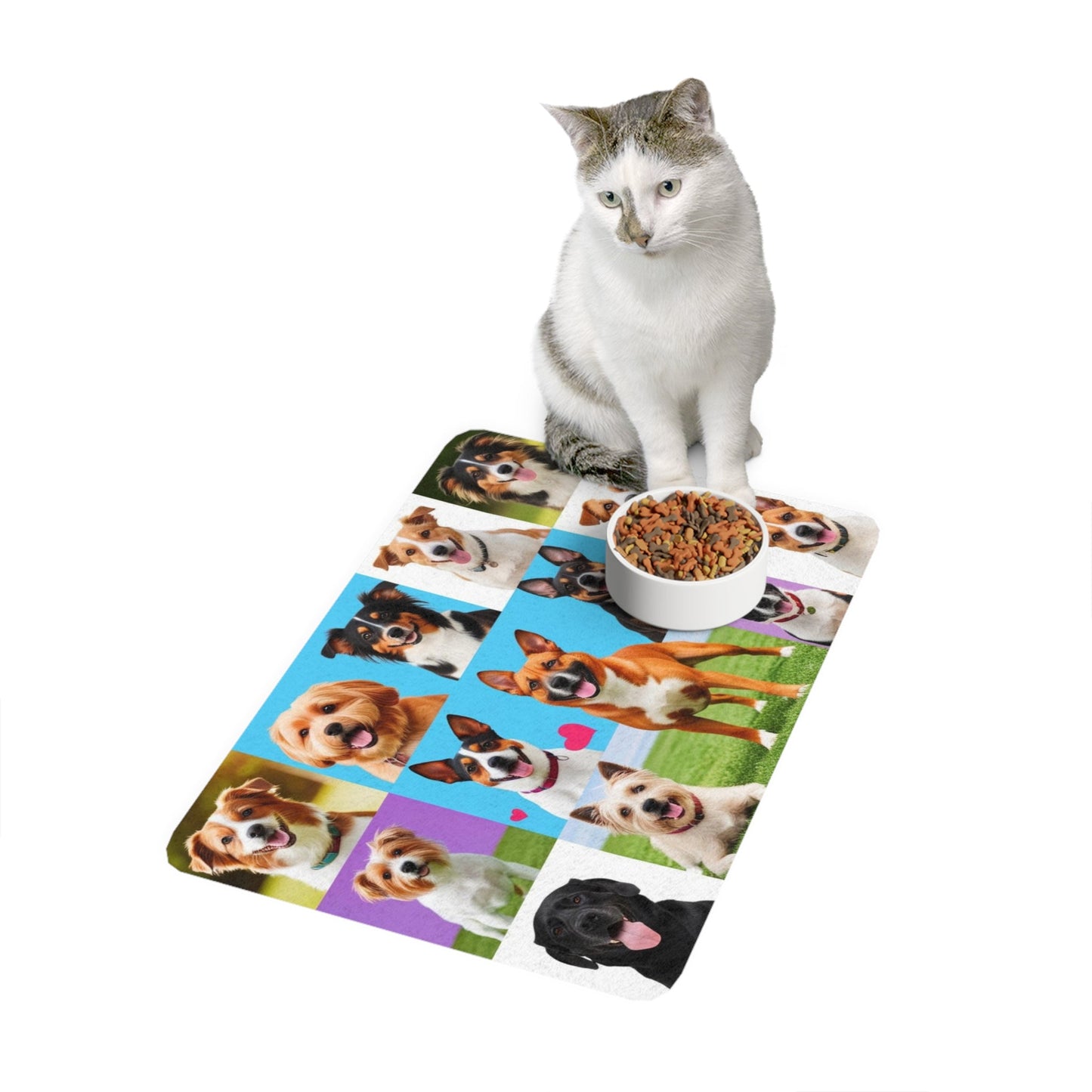 Tapis antidérapant pour animaux de compagnie – Tapis d'alimentation étanche pour chiens