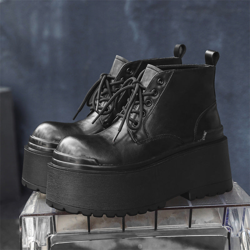 British-style Vintage Chunky-soled Shoes For Men
