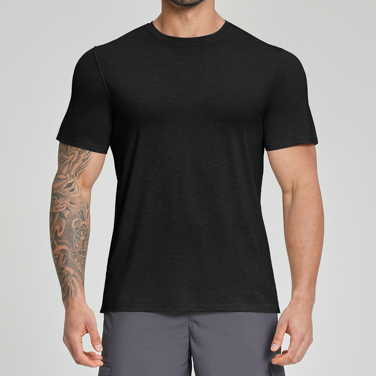 Mens Breathable Sports Outdoor Short-sleeve Shirt