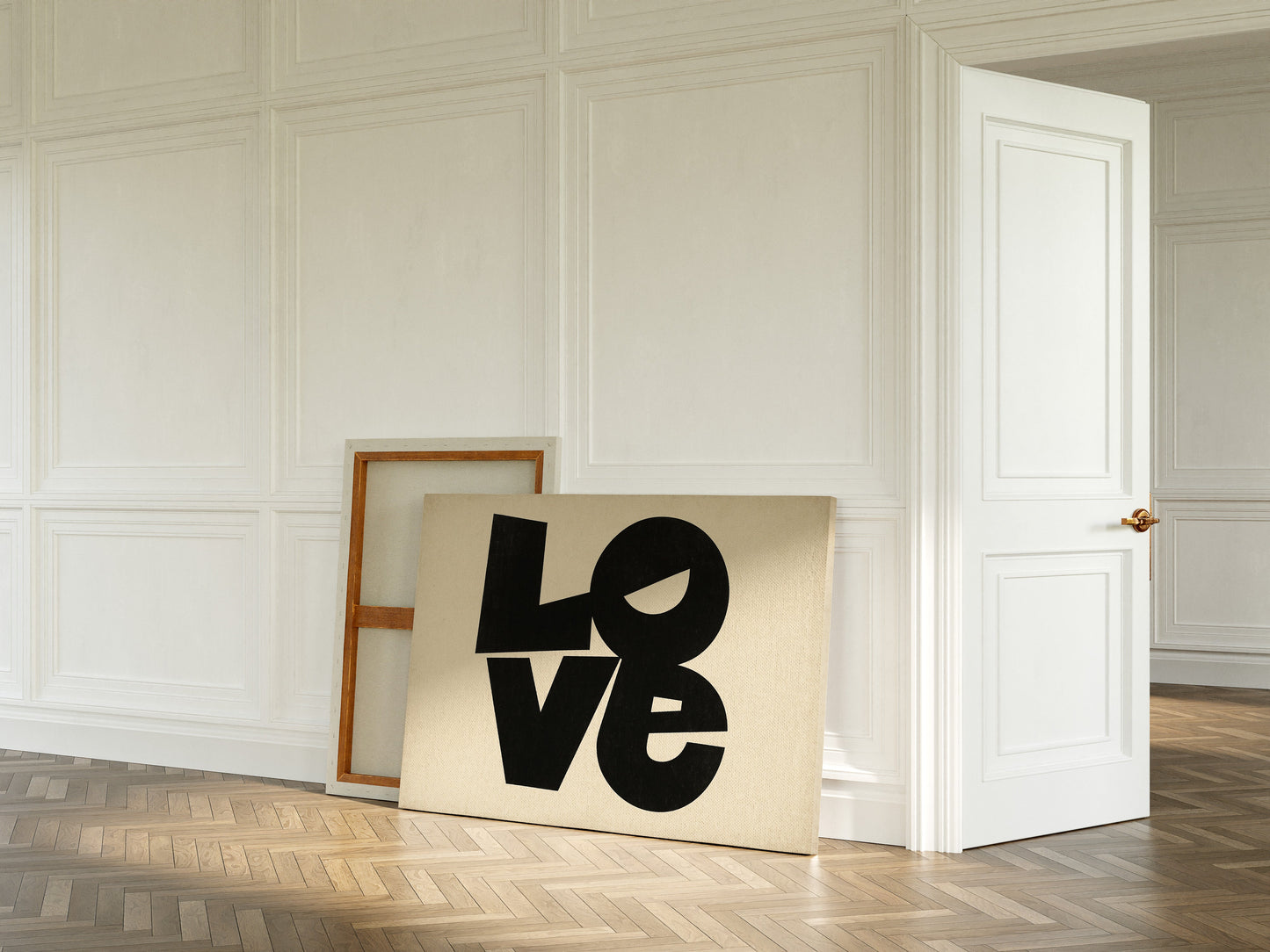Impression typographique moderne LOVE