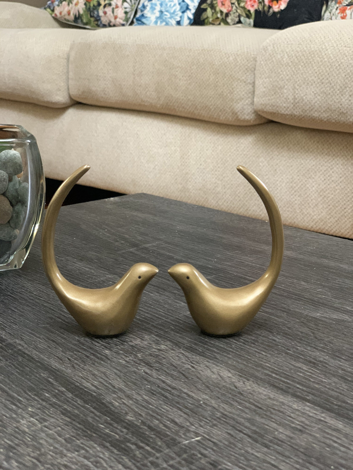 Vibhsa Marigold Bird Ring Holder Set of 2