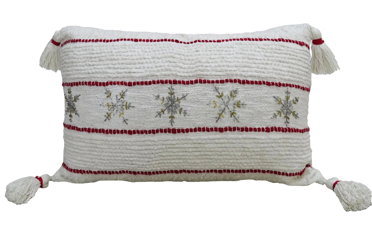 Vibhsa Christmas Decorative Pillow for Holidays 14"x 24"