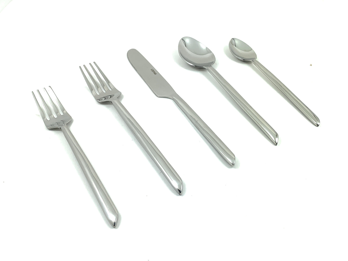 Flatware set of 20 Pieces Silver Design Unique Handle Stainless Steel