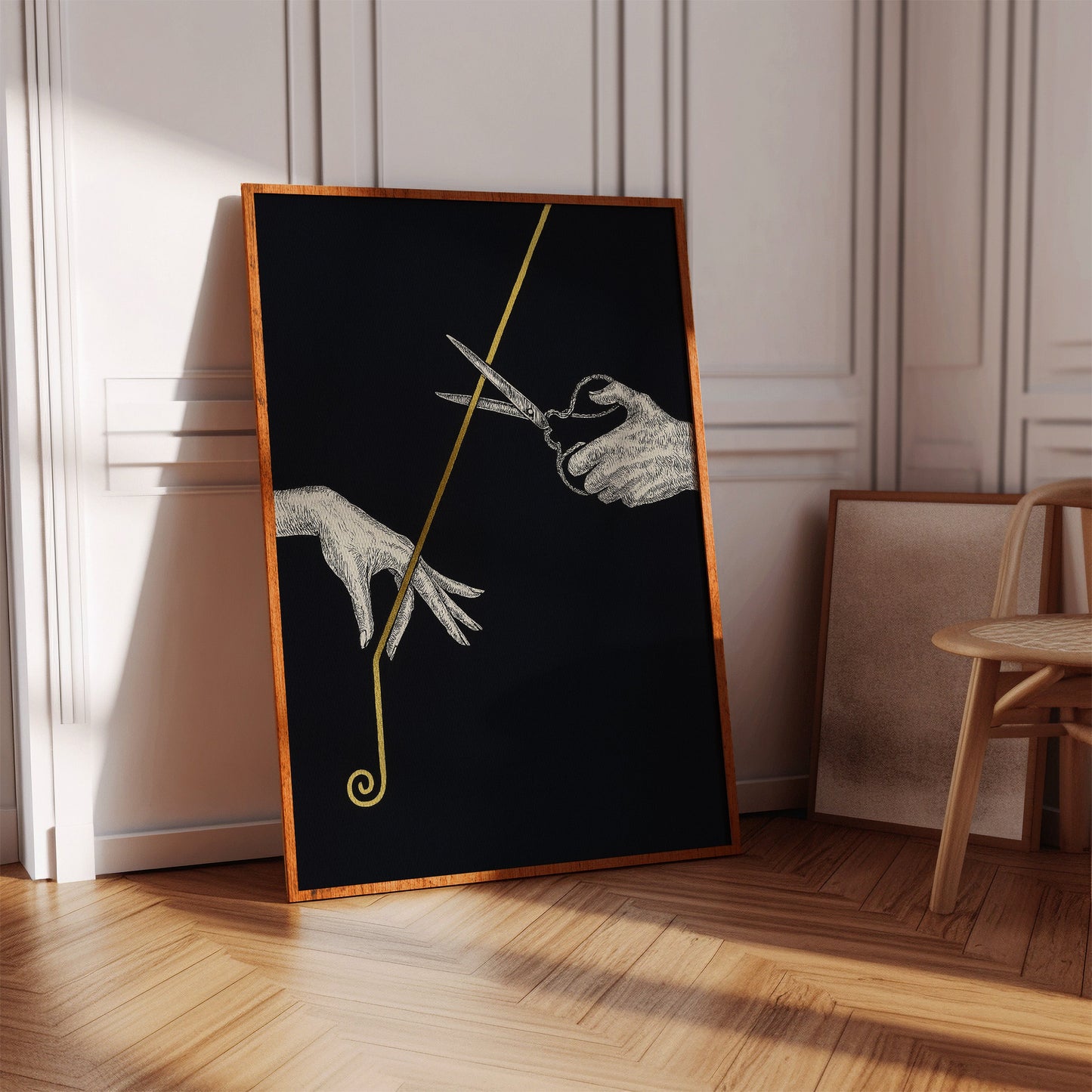 Severance Line in Gold and Ink