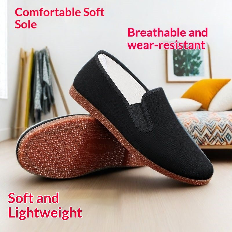 Mens Soft-soled Casual Wear-resistant Canvas Shoes
