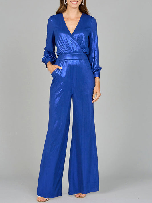 Overall mit Metallic-Schimmer und Taschen - OUTLET