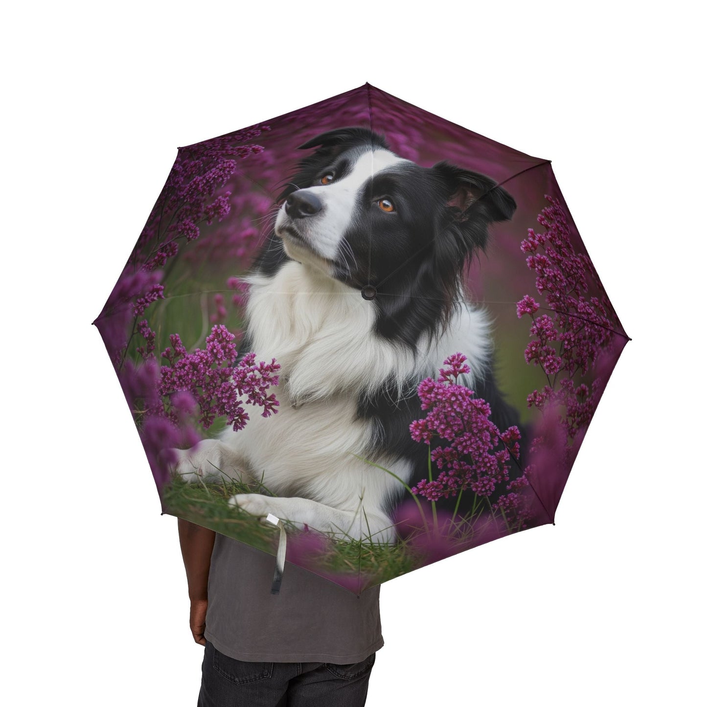 Parapluie semi-automatique 48" – Grand parapluie de voyage coupe-vent