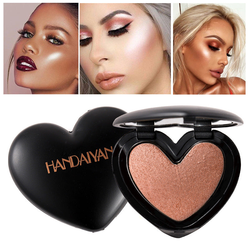 Gold Glow Palette: Face Contour & Highlighter with Shimmer Bronze Powder