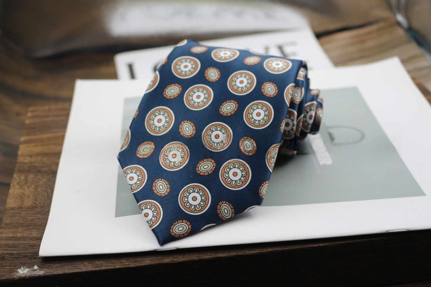 9cm Business Formal Wide-width Tie, Mens Vintage Style