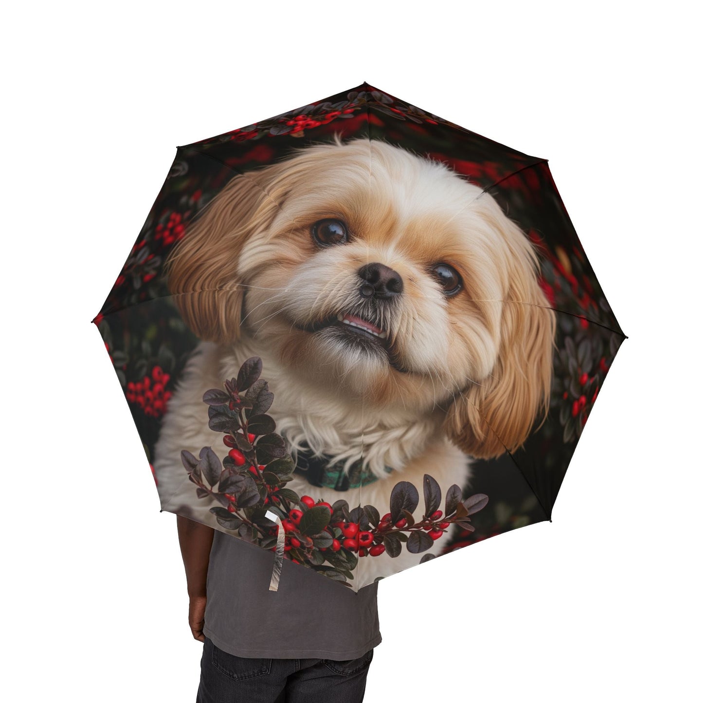 48" Semi-Automatic Umbrella – Windproof Large Travel Rain Umbrella