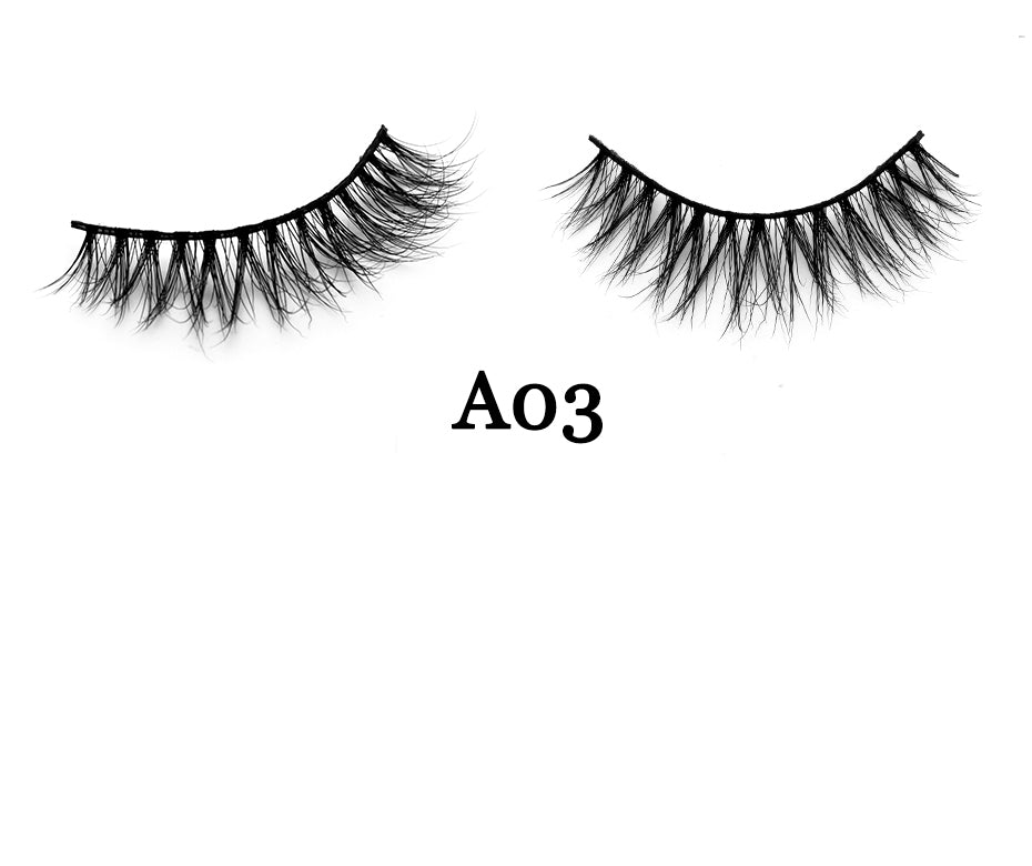 Handmade 3D Mink Full Strip False Eyelashes - Family