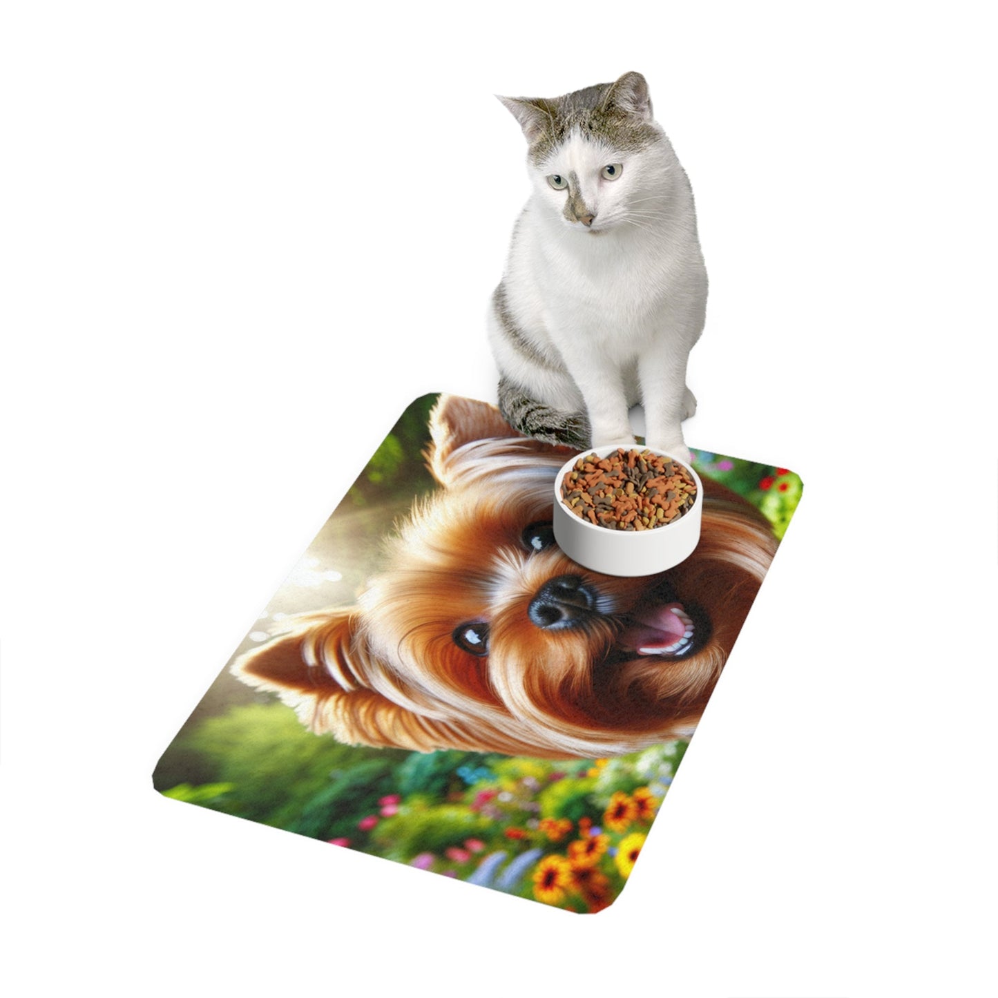 Tapis antidérapant pour animaux de compagnie – Tapis d'alimentation étanche pour chiens