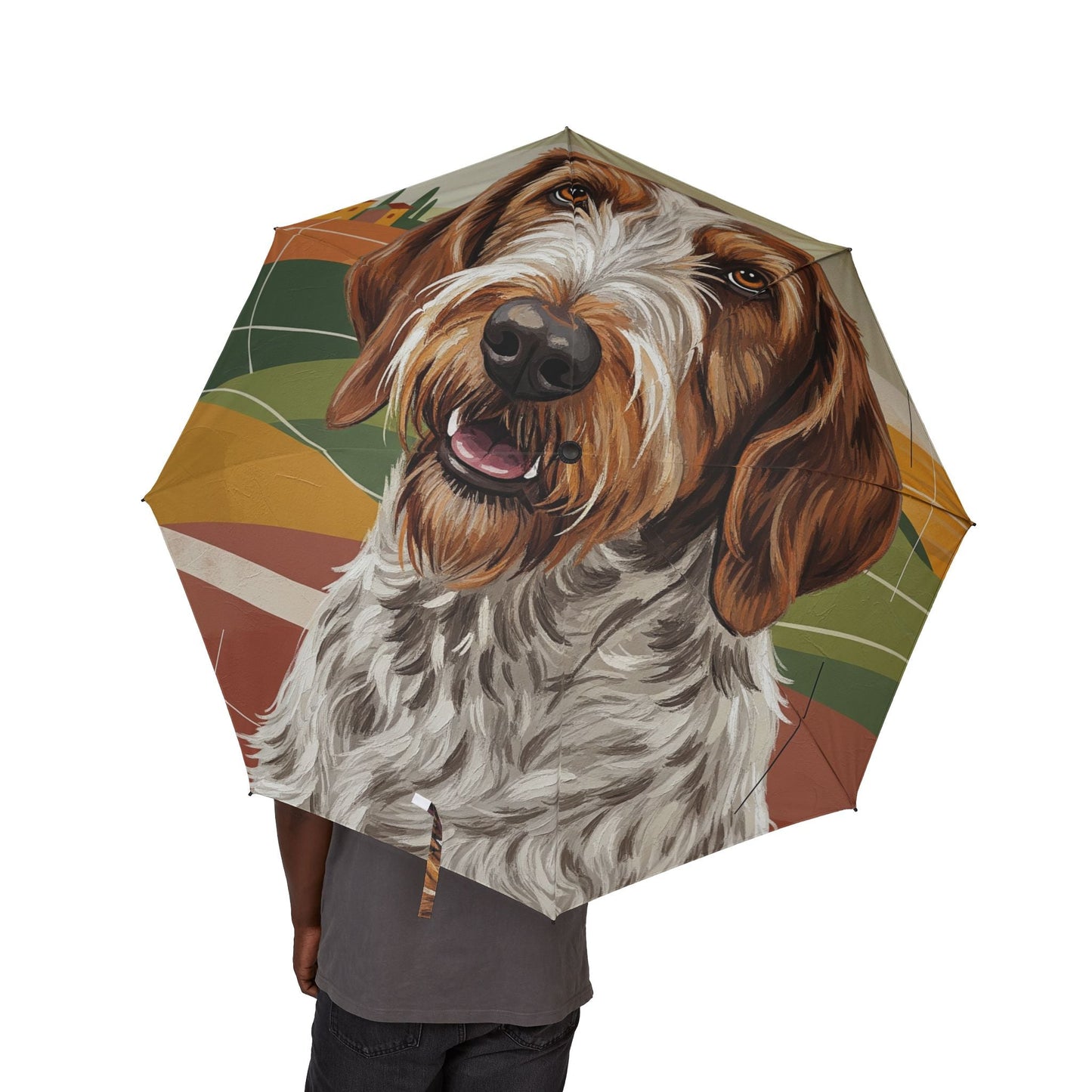 48" Semi-Automatic Umbrella – Windproof Large Travel Rain Umbrella