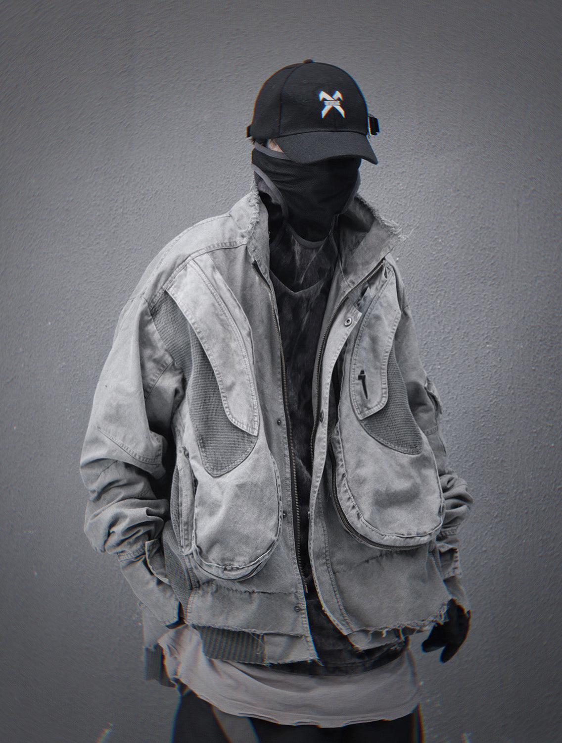 HiJ41 Graue Cyber IX Jacke