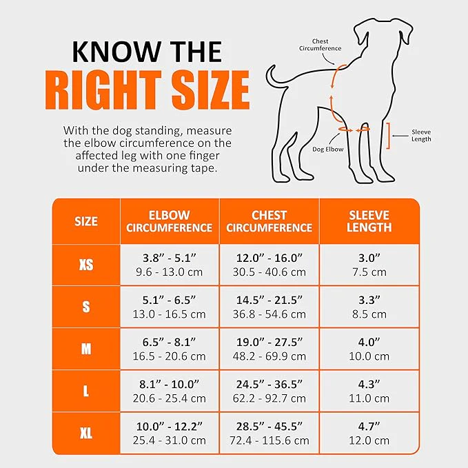 Orthèse de coude et d'épaule NeoAlly avec inserts à ressort pour chiens et chats - Améliorez la mobilité de votre animal avec un soutien optimal