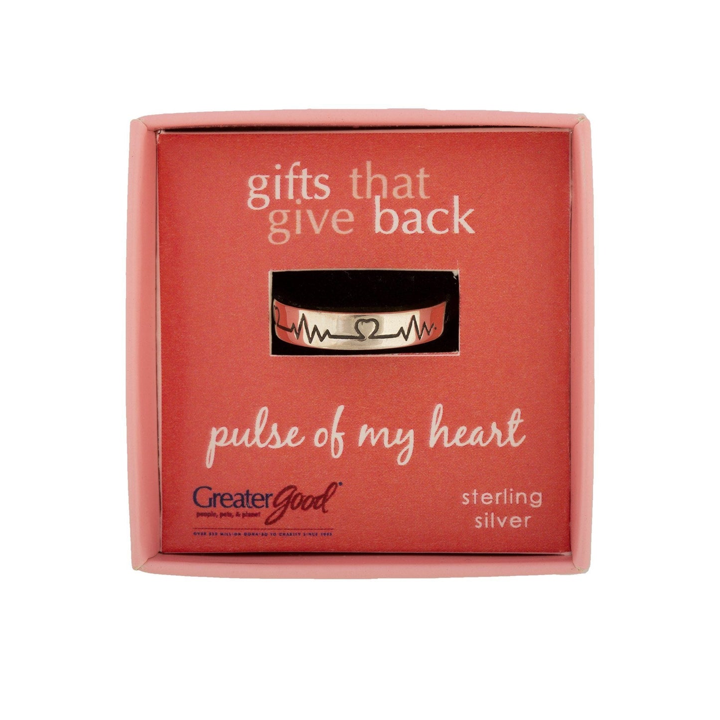 Pulse of My Heart Sterling Ring