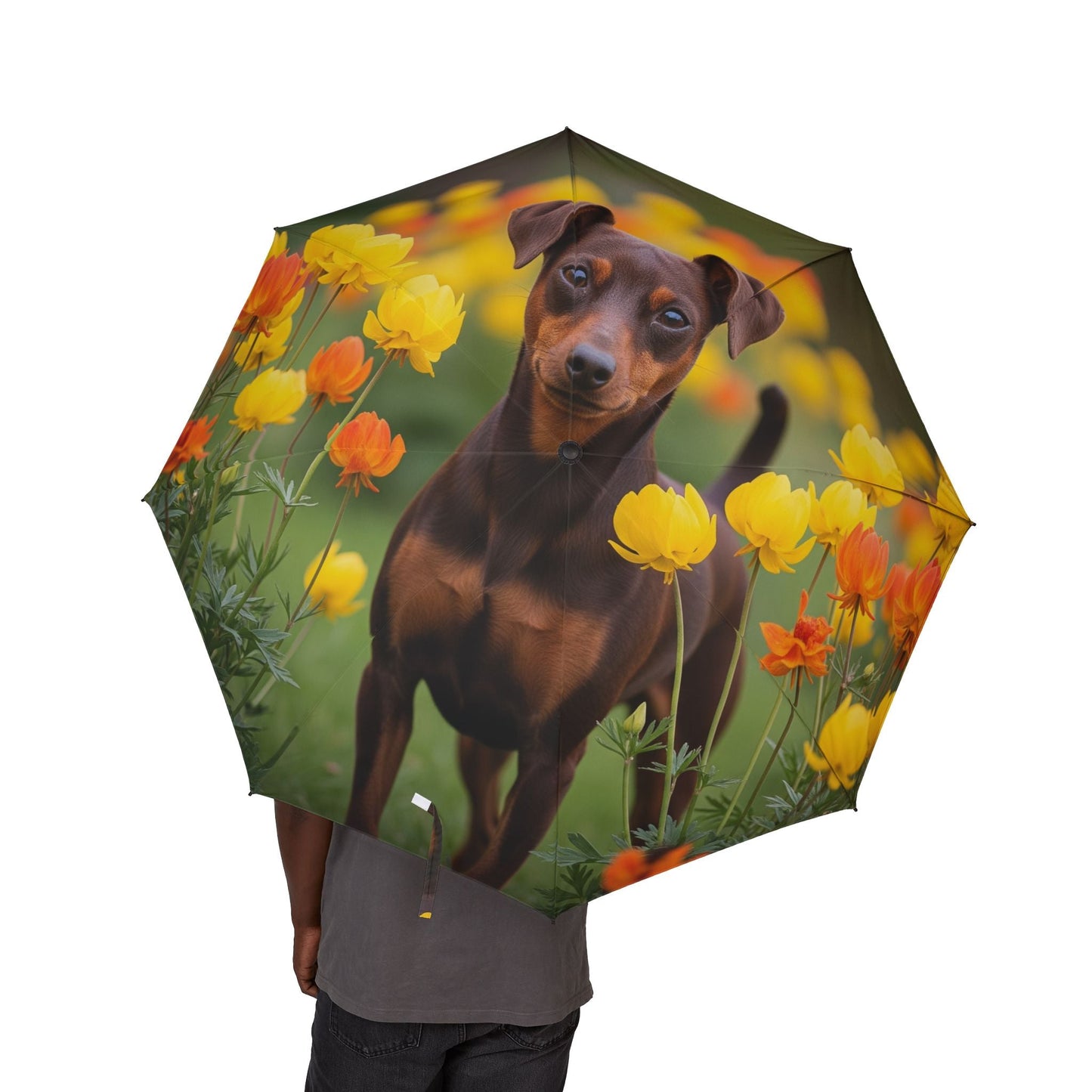 48" Semi-Automatic Umbrella – Windproof Large Travel Rain Umbrella