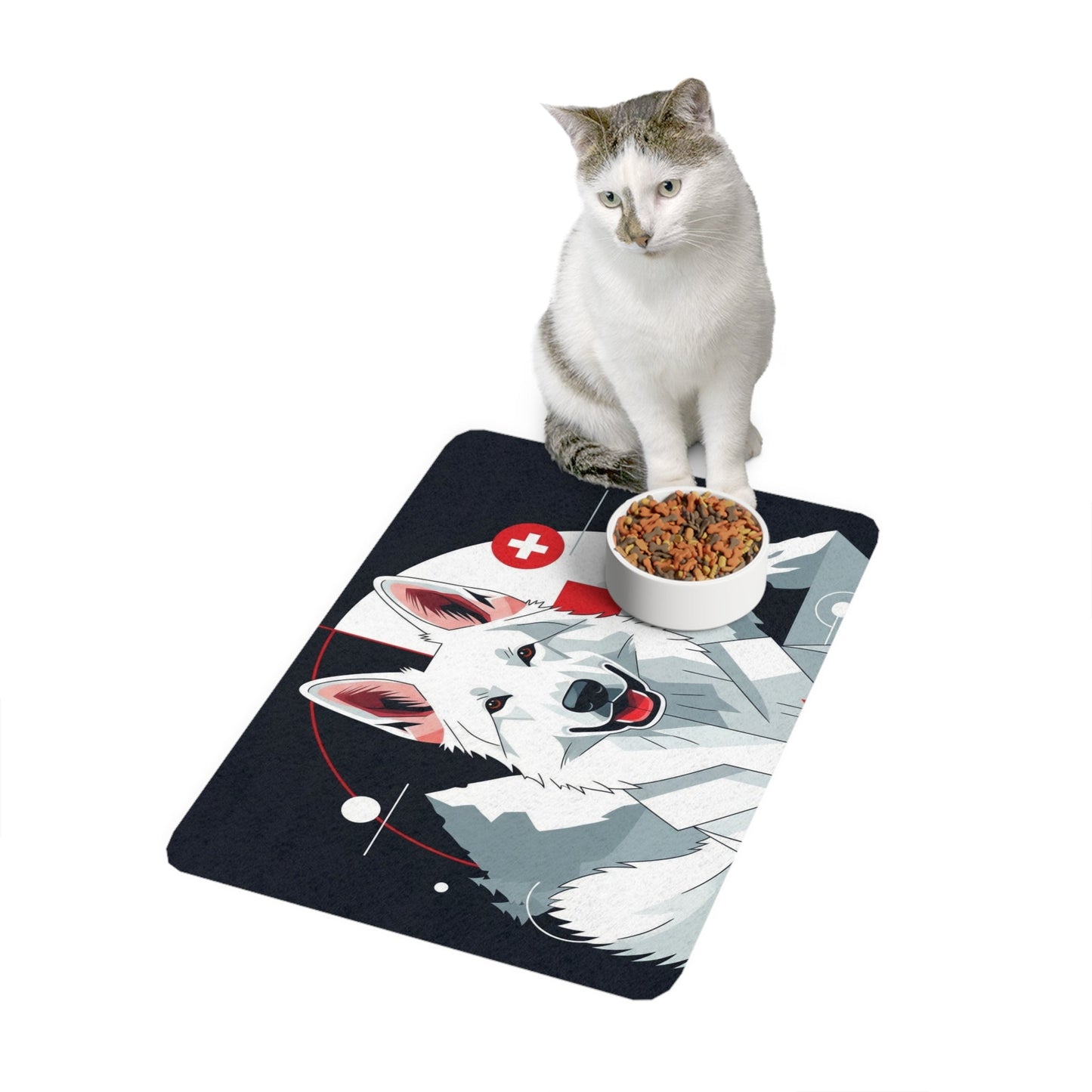 Tapis antidérapant pour animaux de compagnie – Tapis d'alimentation étanche pour chiens
