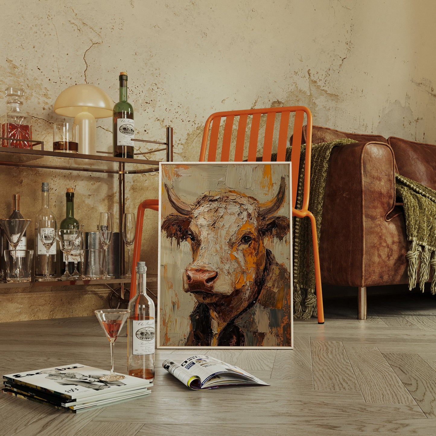 Rustic Longhorn with Painted Soul