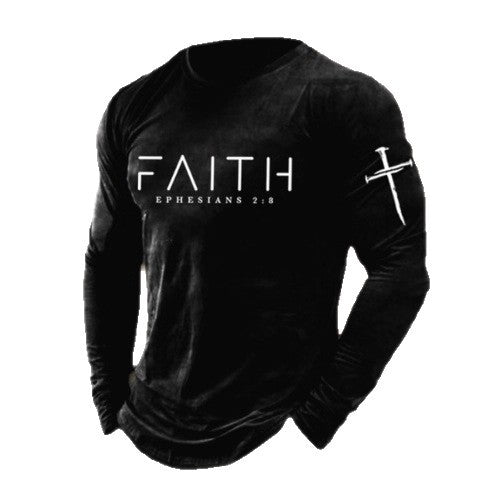 Casual Versatile Custommade European And American Style Round Neck, Long Sleeves