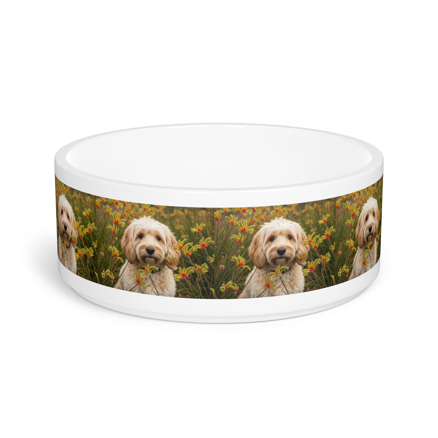 Ceramic Pet Bowl – 16 oz Dog Feeding Bowl
