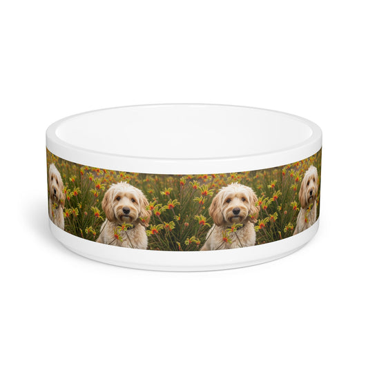 Ceramic Pet Bowl – 16 oz Dog Feeding Bowl