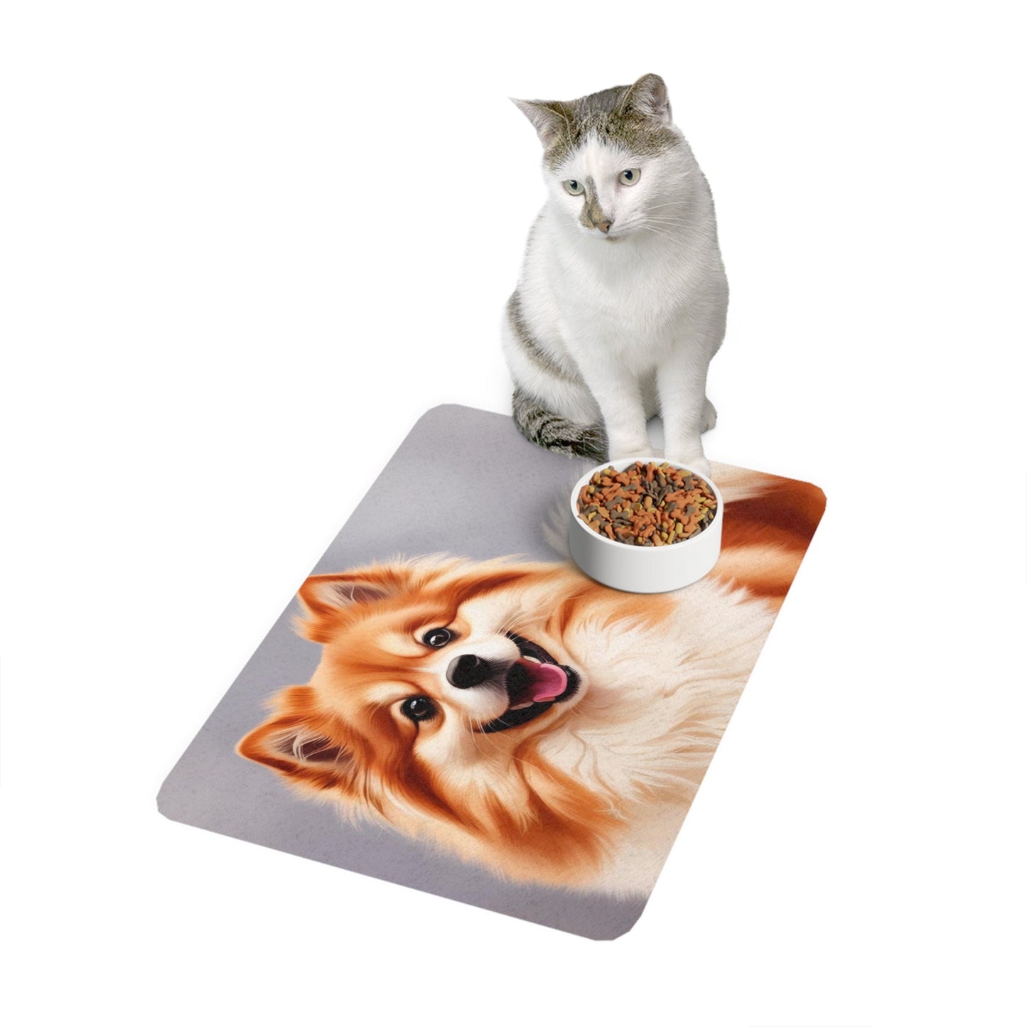 Tapis antidérapant pour animaux de compagnie – Tapis d'alimentation étanche pour chiens