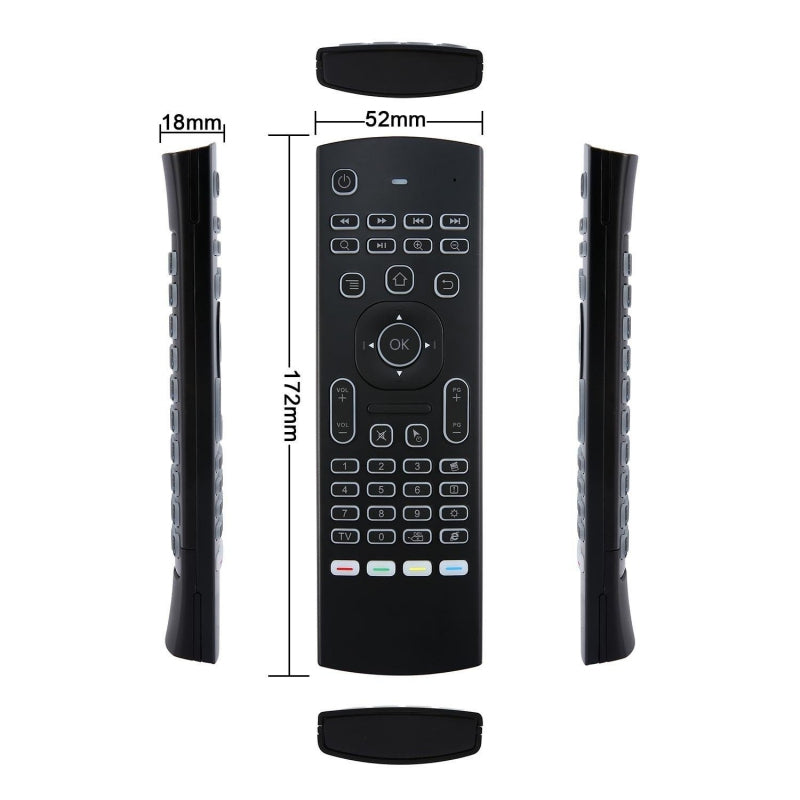 MX3 MX3-L Backlit Air Mouse T3 Smart Voice Remote Control 2.4G RF Wireless Keyboard For X96 mini KM9 A95X H96 MAX Android TV Box