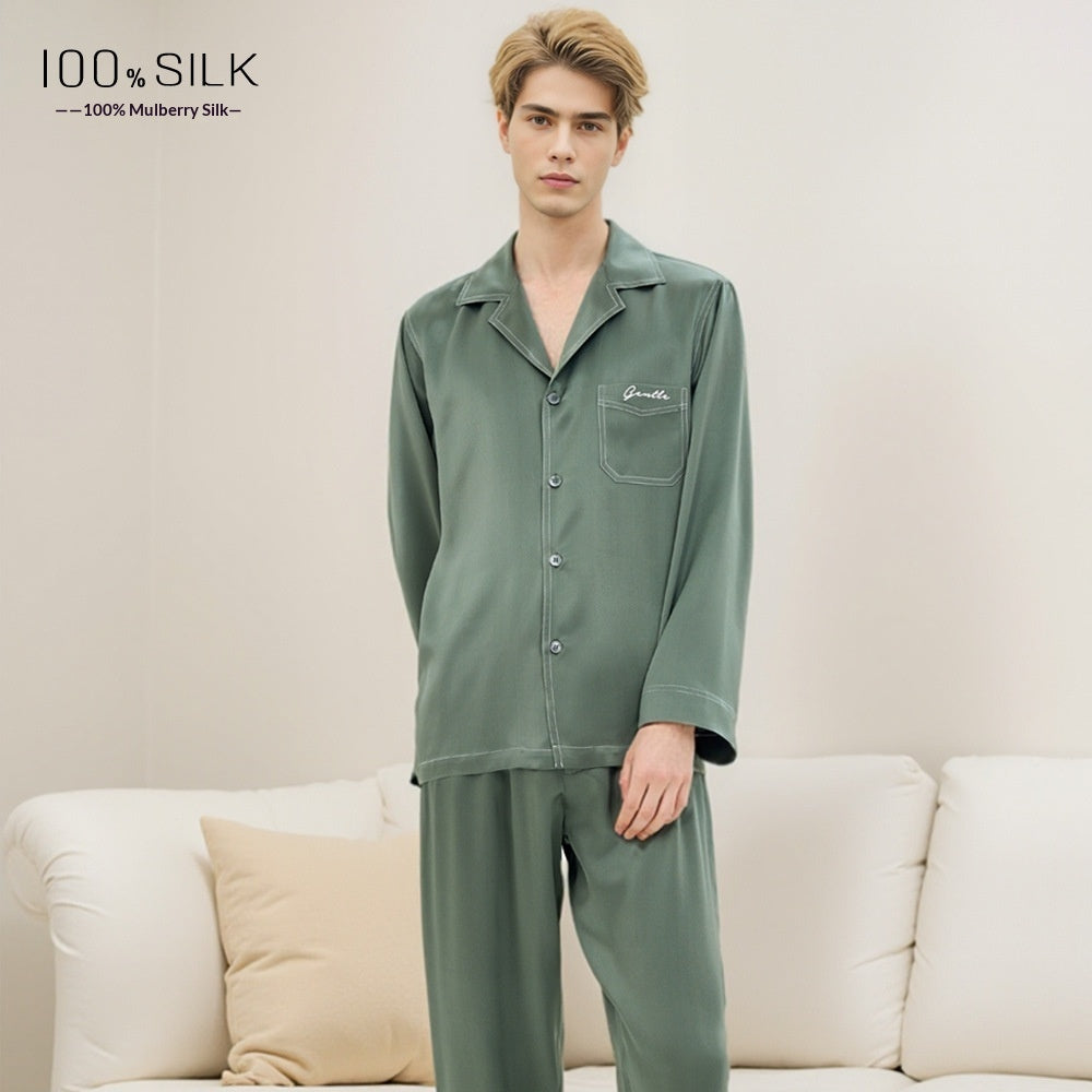 Mumi Heavyweight Silk Pajamas For Men