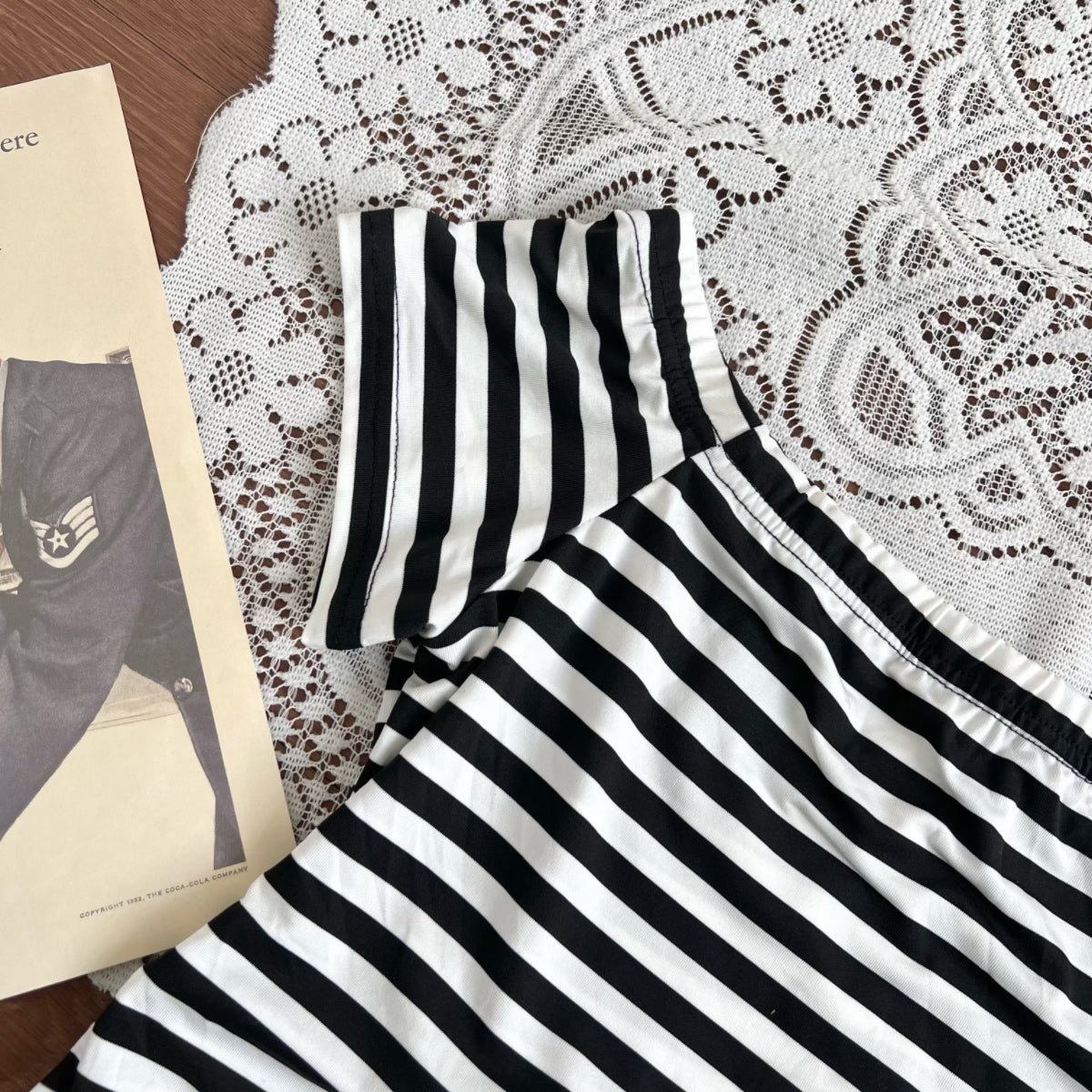 Off-Shoulder Striped Top