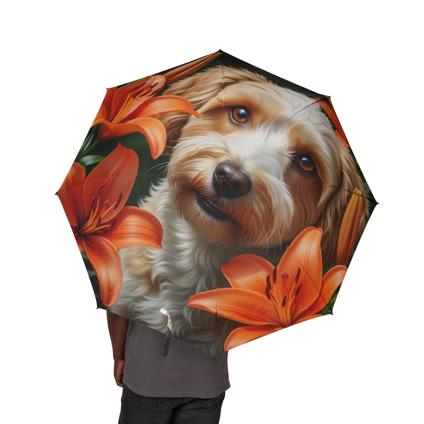 48" Semi-Automatic Umbrella – Windproof Large Travel Rain Umbrella