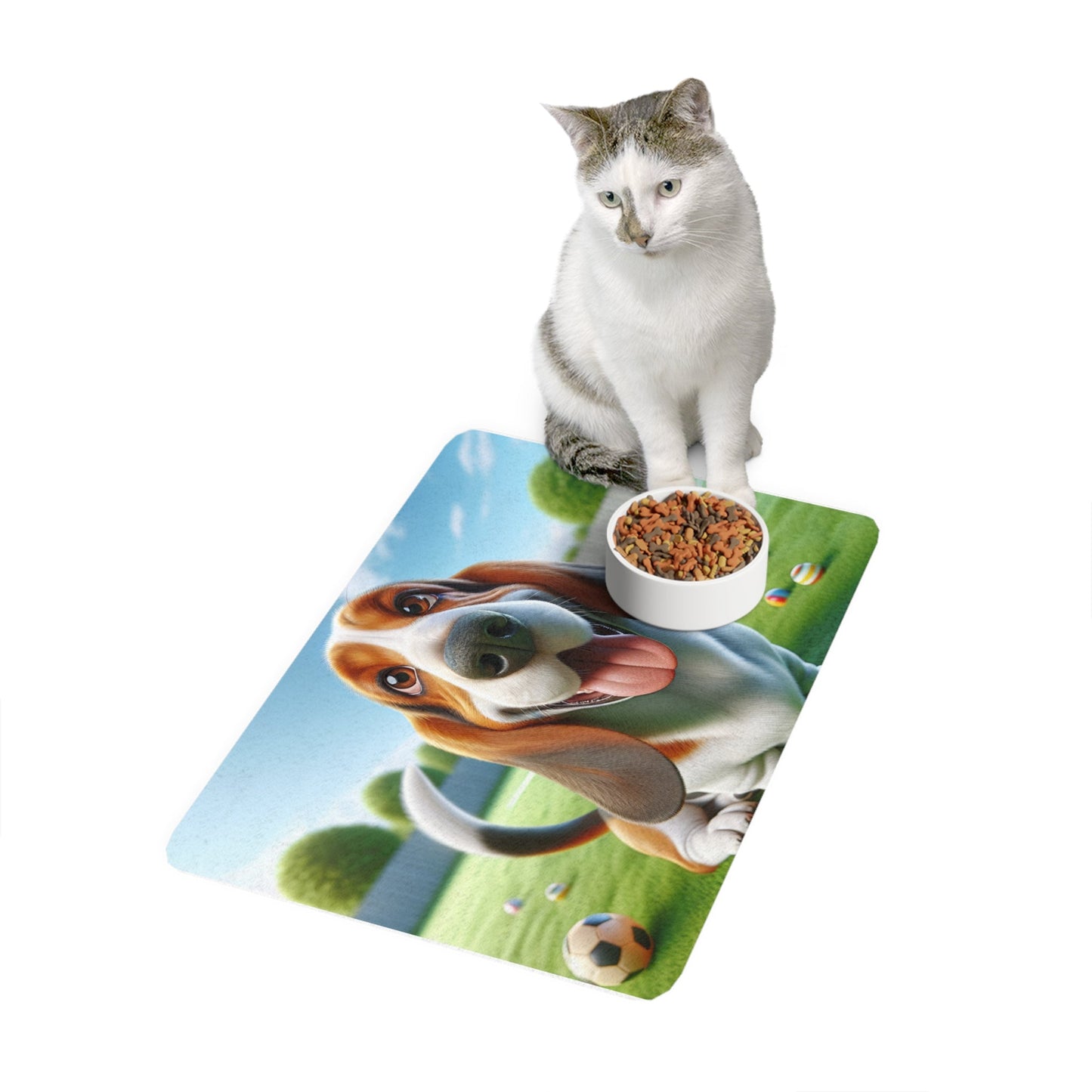 Tapis antidérapant pour animaux de compagnie – Tapis d'alimentation étanche pour chiens
