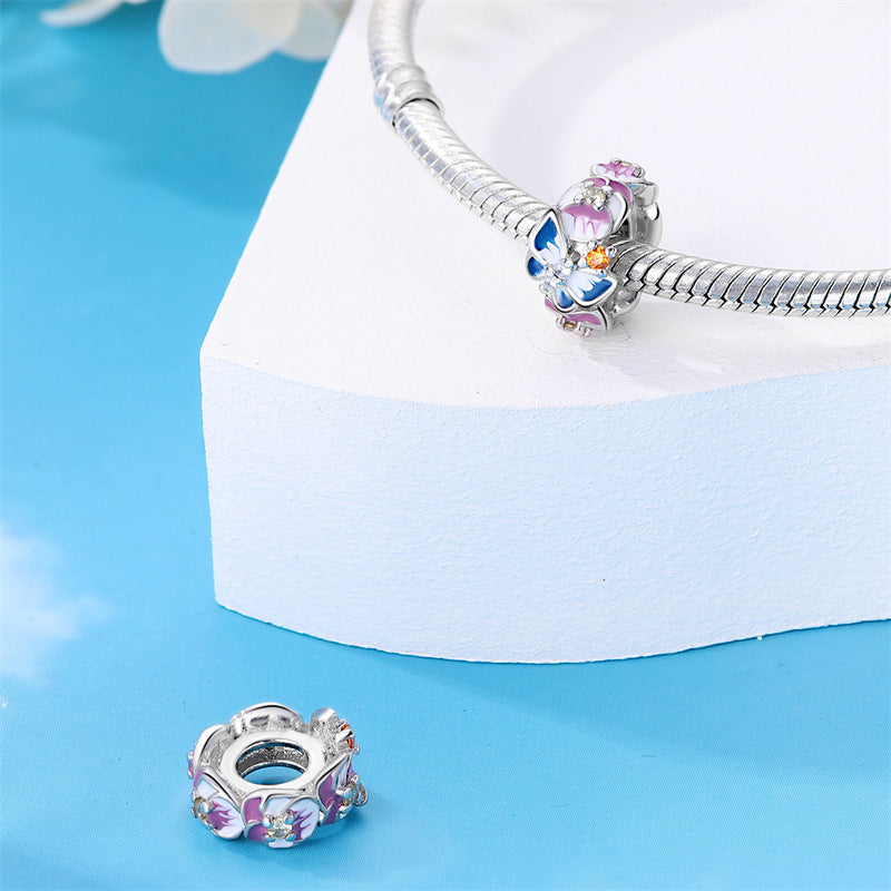 Round Clip-bead DIY Bracelet Accessories, Fashionable Beading Components