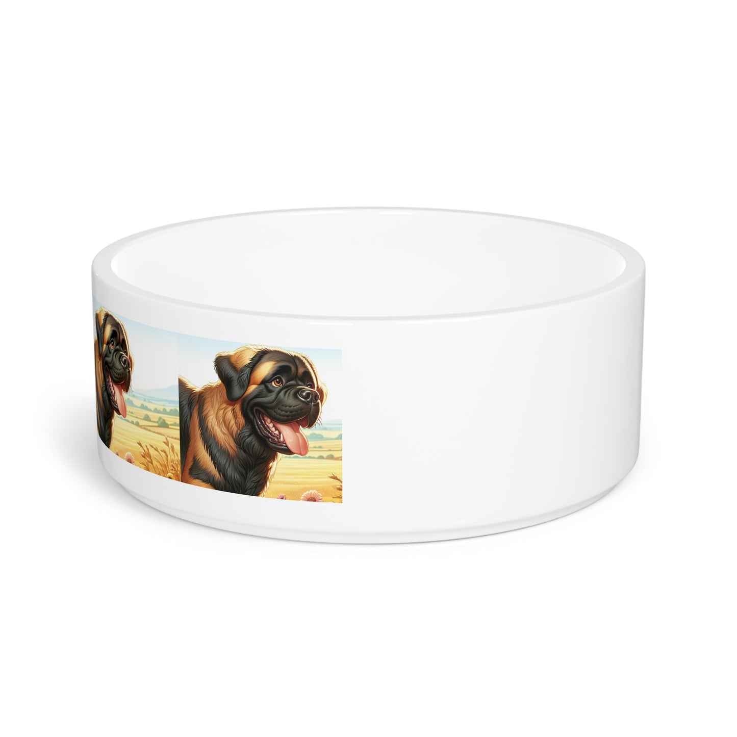 Ceramic Pet Bowl – 16 oz Dog Feeding Bowl
