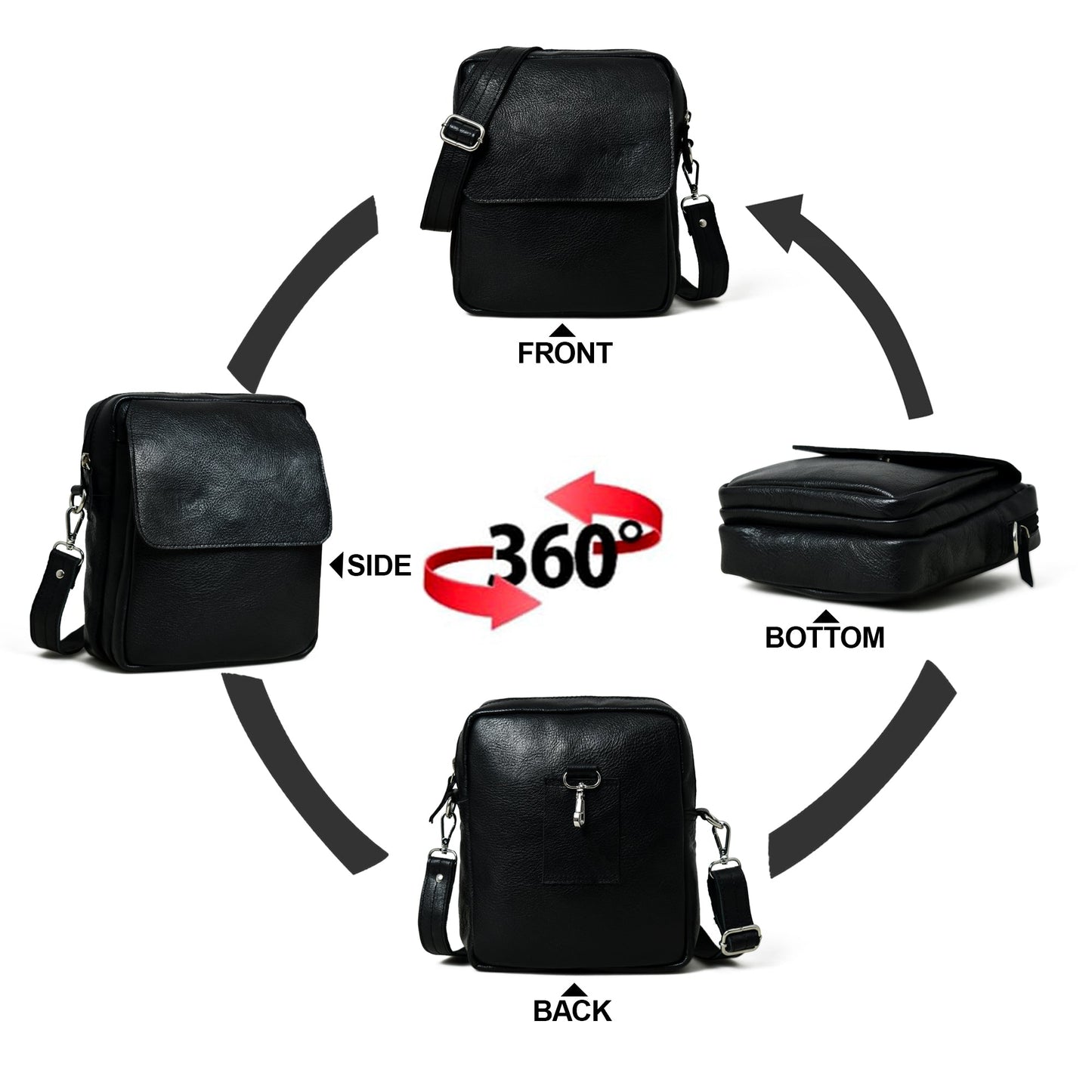 Enzo Black Umhängetasche