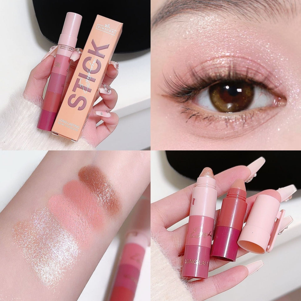 Five And Five Sections Lazy Eyeliner Pen Highlight Plain Face