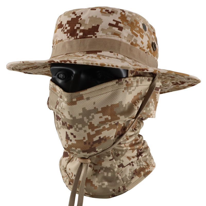 Multi-functional Outdoor Sun Protection Breathable Round-brim Fishing Hat