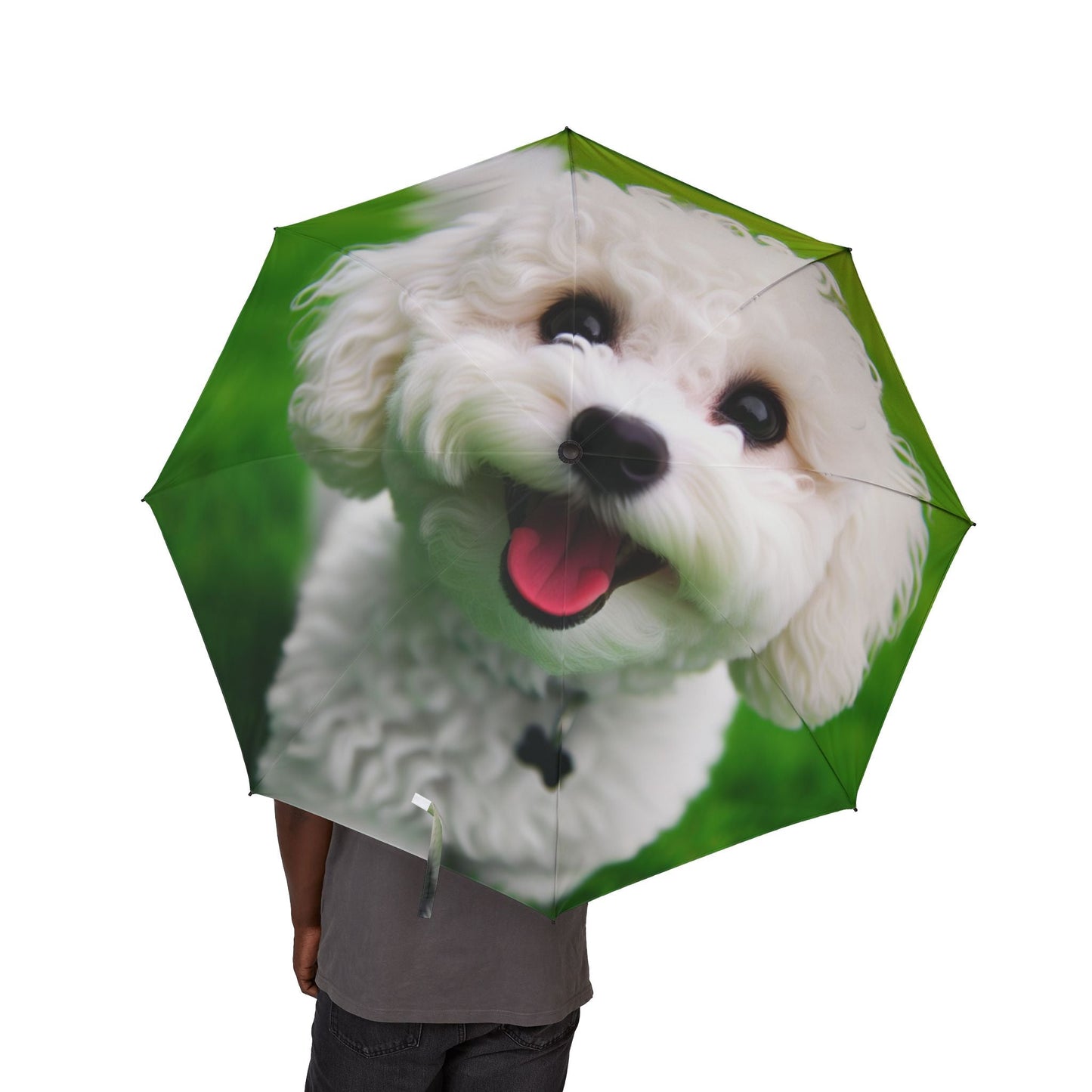 Parapluie semi-automatique 48" – Grand parapluie de voyage coupe-vent