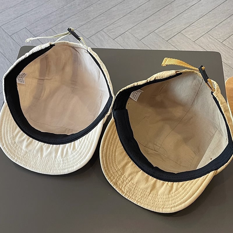 High-quality Japanese-style Baseball Cap With A Short Brim