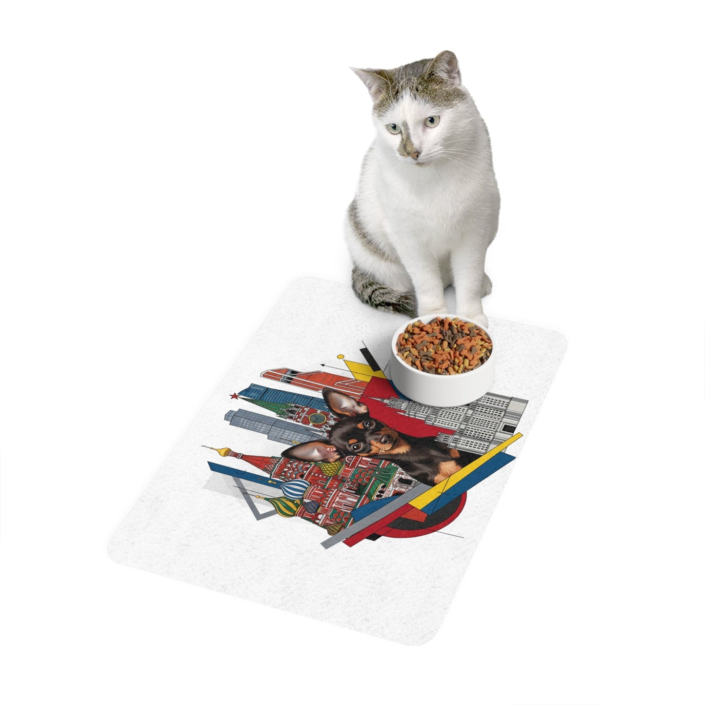 Tapis antidérapant pour animaux de compagnie – Tapis d'alimentation étanche pour chiens