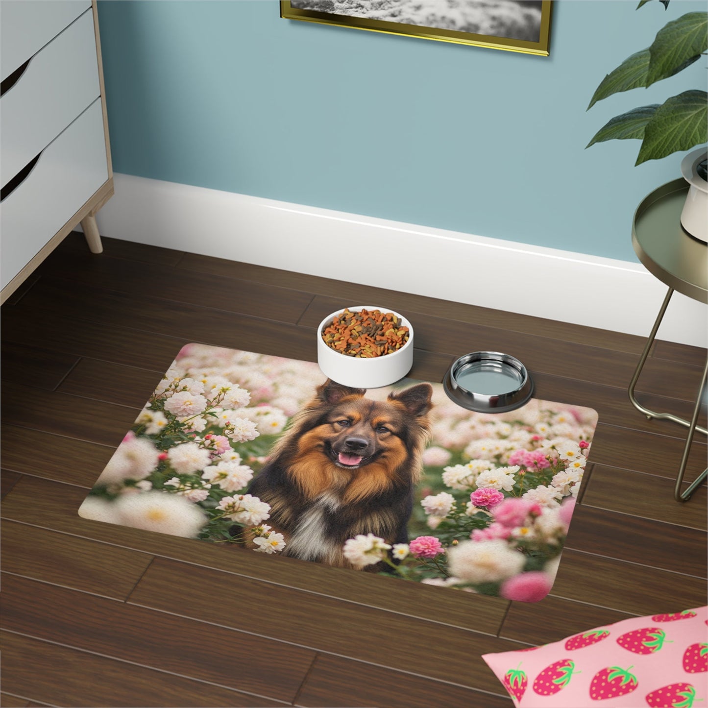 Tapis antidérapant pour animaux de compagnie – Tapis d'alimentation étanche pour chiens