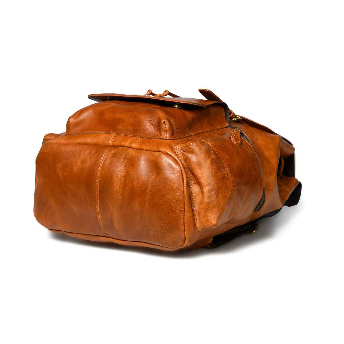 Vortex Lederrucksack: Hellbraun