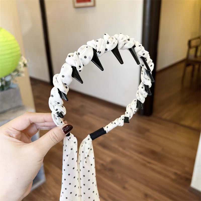 Bow Braided Hair Band For Women